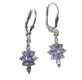 STERLING SILVER AND TANZANITE EARRINGS at Ross's Online Art Auctions