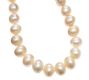 STRAND OF LARGE FRESHWATER PEARLS WITH A STERLING SILVER MAGNETIC CLASP at Ross's Online Art Auctions