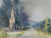 ROAD NEAR BRYANSFORD by George C. Morrison RUA at Ross's Online Art Auctions