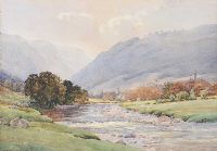 THE RIVER AT GLENDALOUGH by Captain George Drummond Fish MBE at Ross's Online Art Auctions