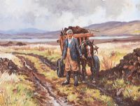COLLECTING TURF by Donal McNaughton at Ross's Online Art Auctions