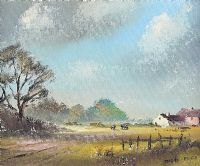 CATTLE GRAZING by Digby Page at Ross's Online Art Auctions