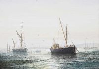 COUNTY DOWN FISHING BOAT by Alan Whitehead at Ross's Online Art Auctions