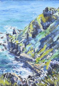 THE GIBBETS, INISHOWEN, DONEGAL by Patric Stevenson PPRUA at Ross's Online Art Auctions