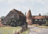 OAST HOUSE FARM by Wilfred Haughton RUA at Ross's Online Art Auctions