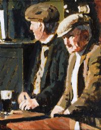 A PINT OF STOUT by Rowland Davidson at Ross's Online Art Auctions