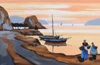 EVENING GLOW, BALLINTOY by J.P. Rooney at Ross's Online Art Auctions