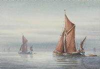 THE RED SAILS by Alan Whitehead at Ross's Online Art Auctions
