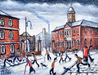 CITY STROLL by Michael Tobin at Ross's Online Art Auctions