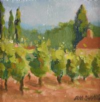 GRAPEVINES, ITALY by Deirdre M. Shanny at Ross's Online Art Auctions