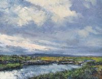 RIVER & BOGLANDS by Norman Teeling at Ross's Online Art Auctions