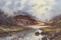 LOUGH BARRA, DONEGAL by John S. Haggan at Ross's Online Art Auctions