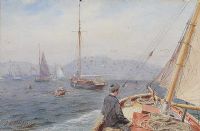 SAILING IN FIREFLY by Joseph William Carey RUA at Ross's Online Art Auctions