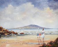 ON MALAHIDE BEACH by Darren Paul at Ross's Online Art Auctions
