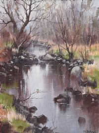 QUIET BACKWATER by Tom Stephenson at Ross's Online Art Auctions