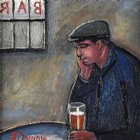 HAVING A QUIET PINT by James Downie at Ross's Online Art Auctions