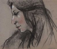 PORTRAIT OF A GIRL by Sean Keating RHA at Ross's Online Art Auctions