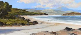 ON A DONEGAL BEACH by Hugh McIlfatrick at Ross's Online Art Auctions