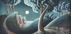 MOONLIT CLIFFS by George Callaghan at Ross's Online Art Auctions