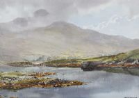 KILLARY HARBOUR & THE DEVIL'S MOTHER, CONNEMARA by Frank Egginton RCA FIAL at Ross's Online Art Auctions