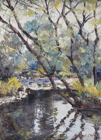 TREE REFLECTION by Fergus O'Ryan RHA at Ross's Online Art Auctions