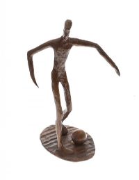PLAYING FOOTBALL by Irish School at Ross's Online Art Auctions