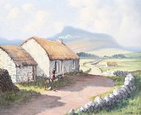 MUCKISH MOUNTAINS, DONEGAL by William Henry Burns at Ross's Online Art Auctions