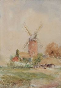 OLD WINDMILL by William Bingham McGuinness RHA at Ross's Online Art Auctions