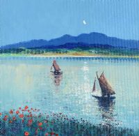 SAILING, WEST OF IRELAND by William Cunningham at Ross's Online Art Auctions