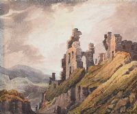 CASTLE RUINS by Andrew Nicholl RHA at Ross's Online Art Auctions
