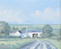 LOOKING TOWARDS THE MOURNES by Derek Quann at Ross's Online Art Auctions
