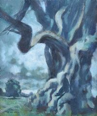 TREE, GLINSK, COUNTY ROSCOMMON by Gerald Bruen RHA at Ross's Online Art Auctions