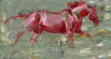 RED STALLION by Con Campbell at Ross's Online Art Auctions