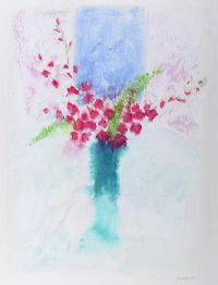 STILL LIFE, VASE OF FLOWERS by Neil Shawcross RHA RUA at Ross's Online Art Auctions