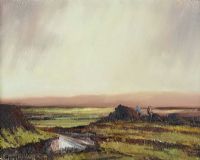 WORKING ON THE BOG by Norman J. McCaig at Ross's Online Art Auctions
