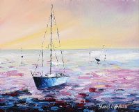 SAFELY MOORED by Hannah O'Hanlon at Ross's Online Art Auctions