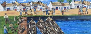 CLADDAGH QUAY, GALWAY by Orla Egan at Ross's Online Art Auctions