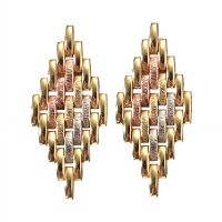 9CT GOLD MESH EARRINGS at Ross's Online Art Auctions