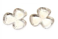 STERLING SILVER SHAMROCK DISHES at Ross's Online Art Auctions