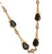9CT GOLD ONYX AND SEED PEARL NECKLACE at Ross's Online Art Auctions
