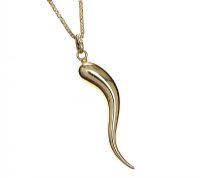 14CT GOLD ALPINE HORN AND CHAIN at Ross's Online Art Auctions