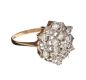 9CT GOLD CUBIC ZIRCONIA DRESS RING at Ross's Online Art Auctions