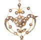 9CT GOLD EDWARDIAN PEARL PENDANT at Ross's Online Art Auctions