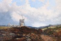 WINDMILL ON THE HILL by Dutch School at Ross's Online Art Auctions