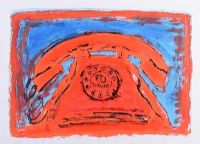 RED TELEPHONE by Neil Shawcross RHA RUA at Ross's Online Art Auctions