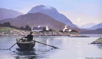 CROSSING THE LOUGH by Gregory Moore at Ross's Online Art Auctions