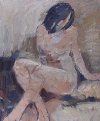 FEMALE NUDE STUDY by David Johnston at Ross's Online Art Auctions