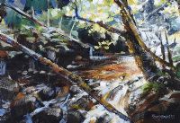 RIVER THROUGH THE FOREST by Rodney Howes at Ross's Online Art Auctions
