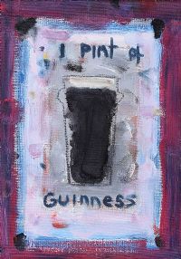 A PINT OF GUINNESS by David Johnston at Ross's Online Art Auctions