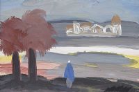 FIGURE BY THE TREES, ANTIBES by Markey Robinson at Ross's Online Art Auctions